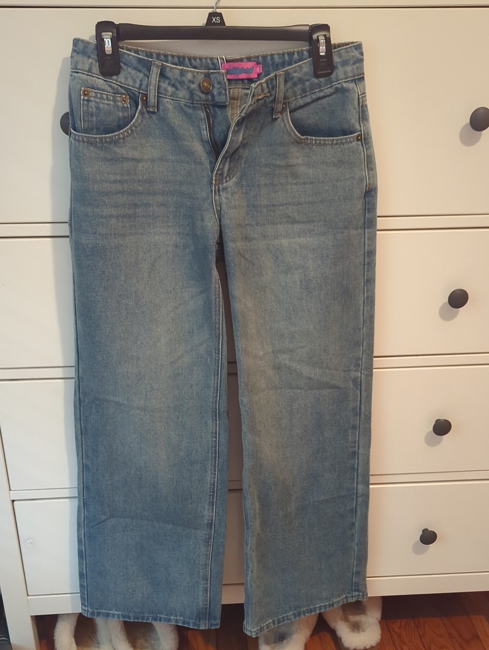 Edikted Light Blue Straight-Leg Jeans
